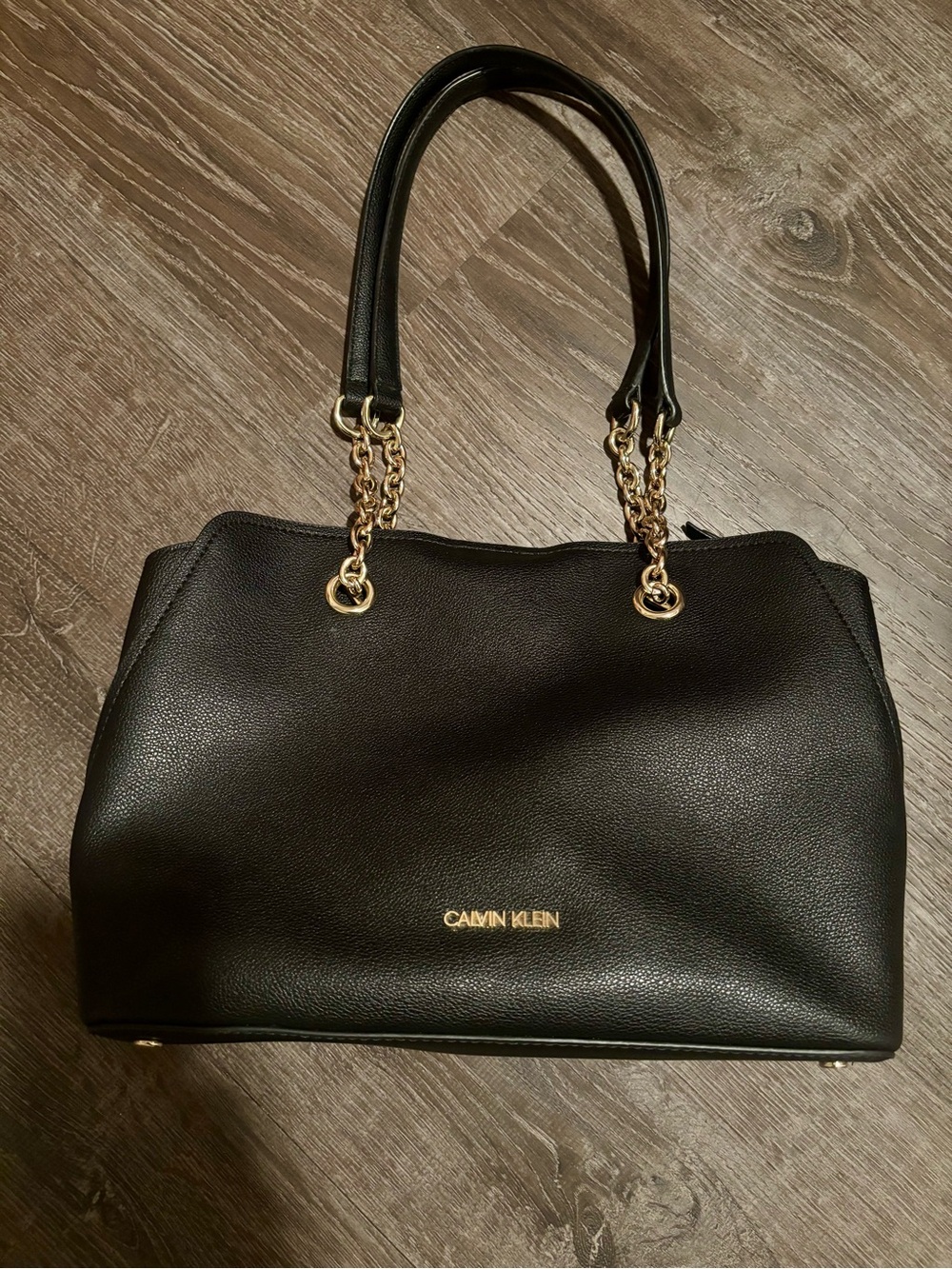 Calvin Klein Black Tote Shoulder Bag